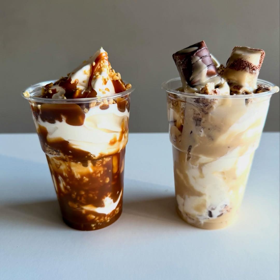 Weekend sundaes: Double Bueno & Salted Caramel Honeycomb
